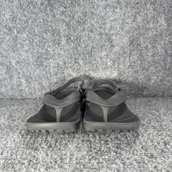 Crocs Flip Flop Sandals Toddler Kids 11 Gray Slingback Comfort Beach - Picture 3 of 10